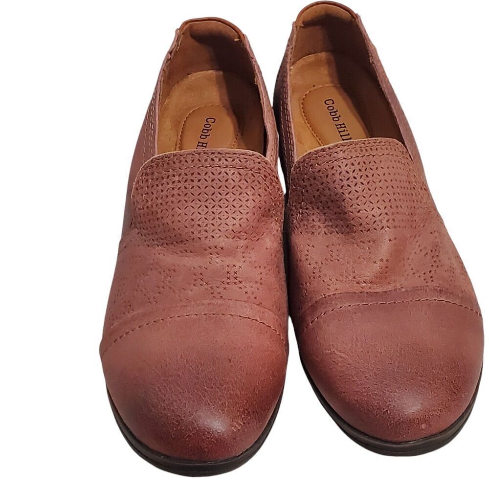 Cobb Hill by Rockport Crosbie Loafer Womens Size 7.5/38 Leather Slip On Brown - Picture 5 of 10